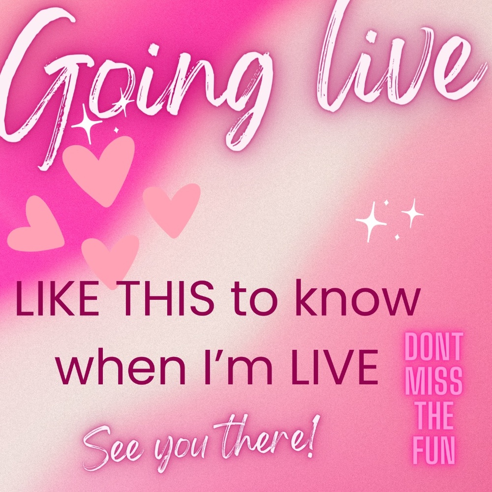 LIKE this to be notified when I go LIVE!!!🍭🍭